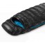Мешок спальный Naturehike CW400 NH18C400-D с гусинным пухом, размер M, черный, молния слева