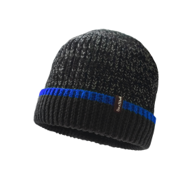 Водонепроницаемая шапка Dexshell Cuffed Beanie черный/cиний S/M (56-58 см)