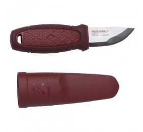 Нож Morakniv Eldris, нержавеющая сталь, цвет красный, ножны, шнурок, огниво, 13524