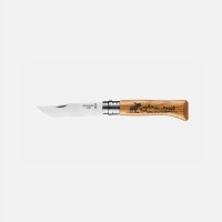 Нож Opinel №8 Animalia, нержавеющая сталь, рукоять дуб, гравировка лось