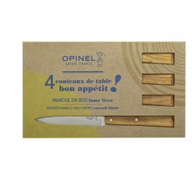 Набор столовых ножей Opinel N°125, дерев. рукоять, нерж, сталь, кор. 001515