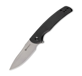 Складной нож SENCUT Tynan 10Cr15CoMoV Steel Gray Stonewashed Handle Stainless Black