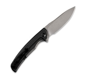 Складной нож SENCUT Tynan 10Cr15CoMoV Steel Gray Stonewashed Handle Stainless Black